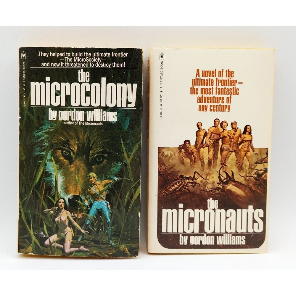 Gordon Williams The Micronauts & Microcolony Books Paperback Vintage 1977-1979